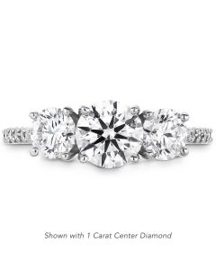 18kt White gold Camilla 3 Stone Engagement Ring