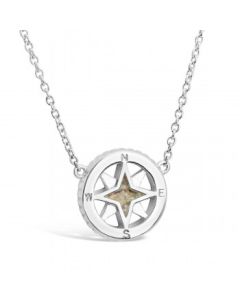 COMPASS STATIONARY NECKLACE | DUNE