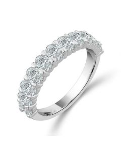 WHITE GOLD DIAMOND BAND | DIAMOND JEWELRY