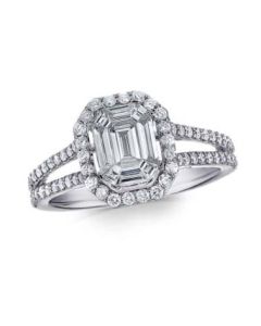 ROUND & BAGUETTE DIAMOND RING | DIAMOND JEWELRY