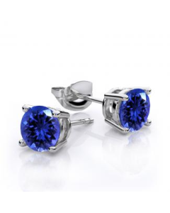 TANZANITE STUD EARRING