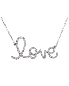 LOVE DIAMOND NECKLACE | DIAMOND JEWELRY