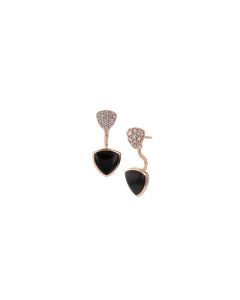 BLACK CORAL DIAMOND EARRING | KABANA