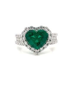 EMERALD DIAMOND RING | EMERALD JEWELRY