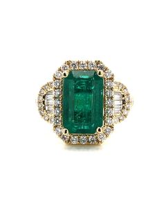 EMERALD CUT EMERALD RING | EMERALD JEWELRY