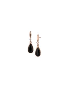 BLACK CORAL DIAMOND EARRING | KABANA